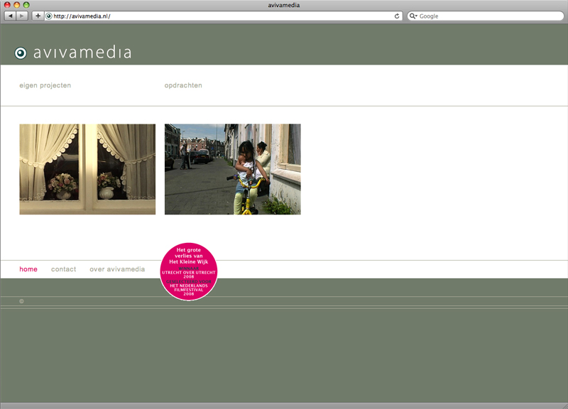 website ontwerp voor Avivamedia