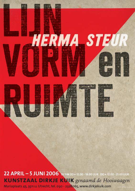 poster Lijn vorm en ruimte, Herma Steur