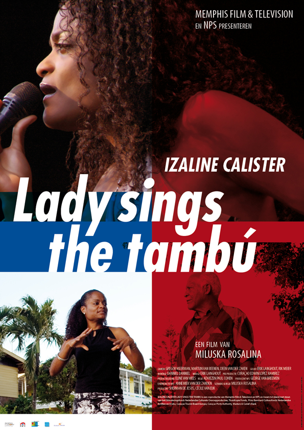 grafisch ontwerp affiche voor documentaire Lady sings the tambu
