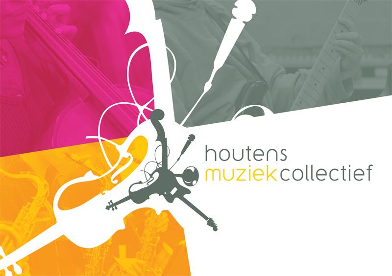 grafisch ontwerp flyer Houtens Muziek Collectief