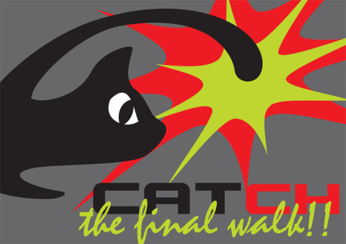 grafisch ontwerp uitnodiging Catch the final walk