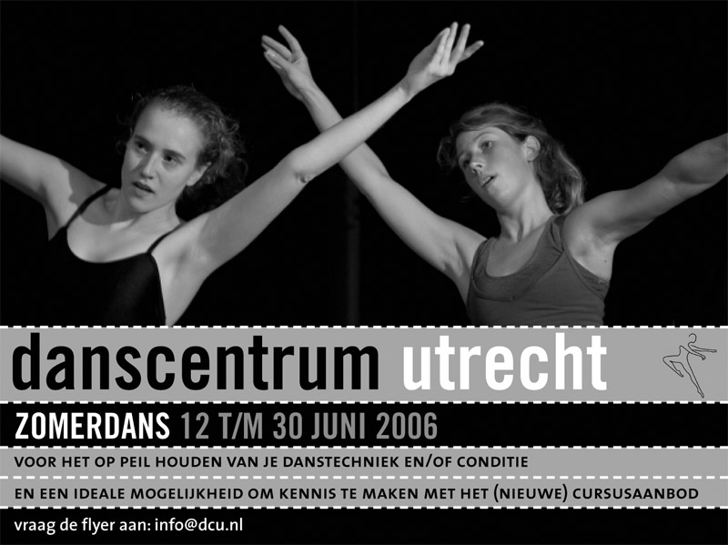 ontwerp advertentie danscentrum Utrecht