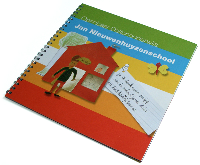 ontwerp afscheidsboekje school Utrecht