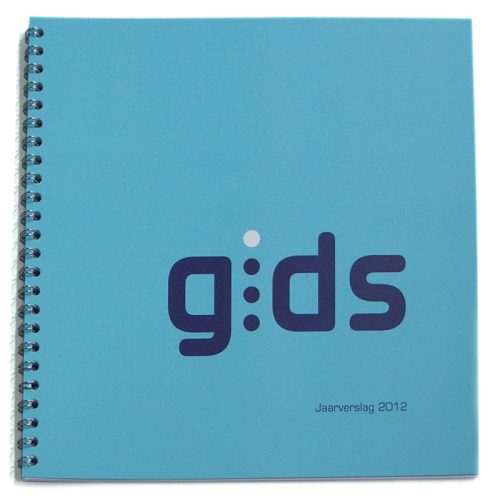ontwerp en opmaak van jaarverslag 2012 Gids Utrecht, re-integratie, wire-o binding