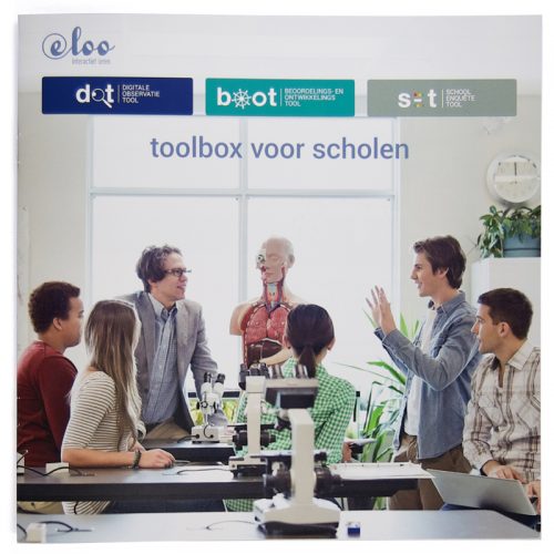 ontwerp omslag brochure e-Loo toolbox voor scholen